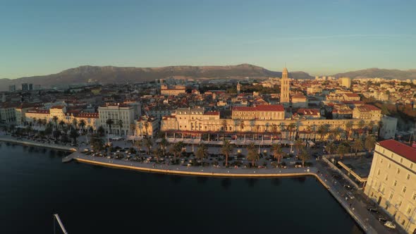 Aerial view of Split alt
