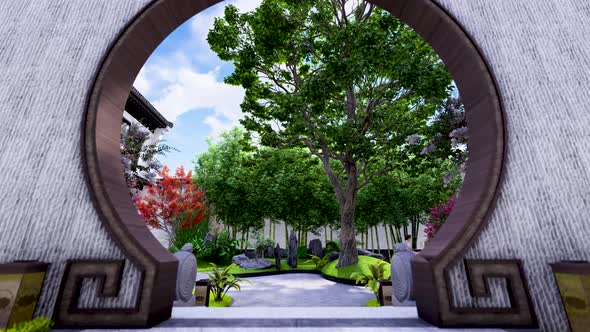 Chinese style courtyard alt