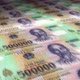 Vietnam Dong money sheet printing seamless loop