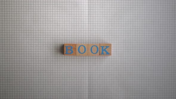 Book Wooden Letters Stop Motion