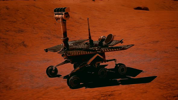 Rover on Mars Surface alt