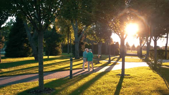 Senior Couple Holding Hands alt