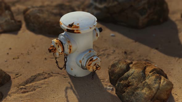 Abandoned Rusted Hydrant at Sand Beach alt