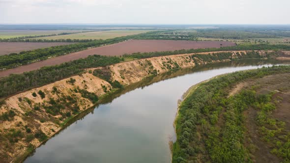 Bend of the Big River Aerial View