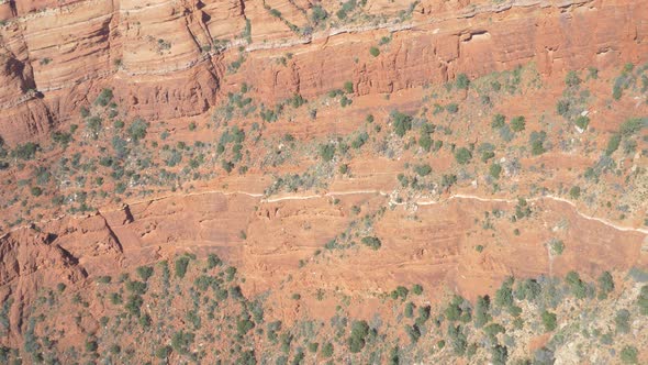 Aerial view of a butte alt