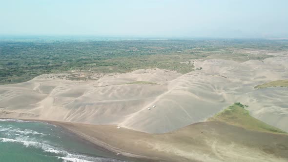 Dunes in the mexican beach of chachalacas in veracruz alt