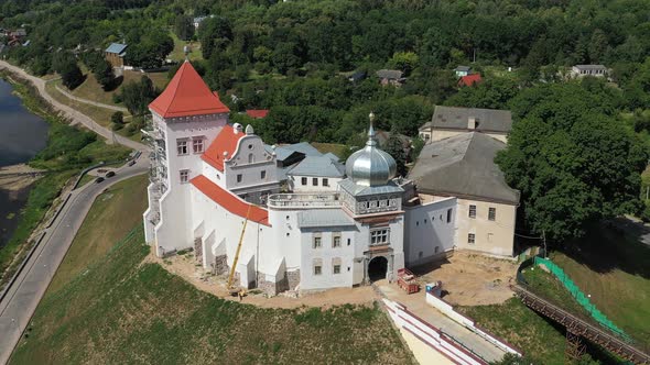 Top View of the Old Castle in Grodno Belarus