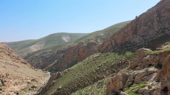 View From the Top of the Mountain of Israel and the West Bank That Lies East of Jerusalem