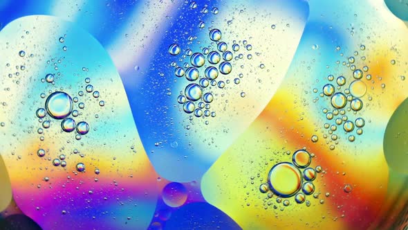 Oil Drops On A Water Surface Abstract Background alt