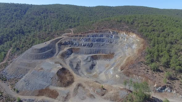 Open Pit Mining Cascading Aerial Views 03