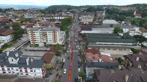 Germany style tourist city of Gramado in Brazil. alt