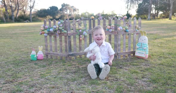 Boy Laughs on Easter