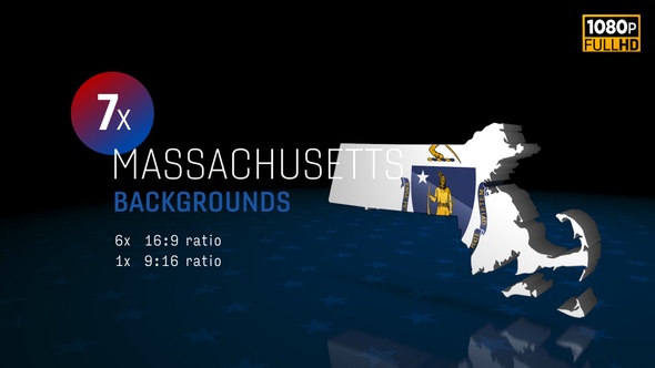 Massachusetts State Election Backgrounds 4K - 7 pack