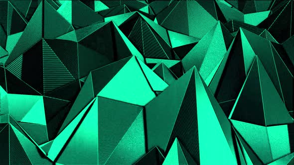 3D Green Plexus Background
