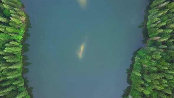 Aerial View Carpathian Mountings in Summer alt