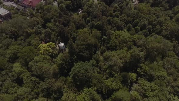 Central Park Drone View In Targu Jiu