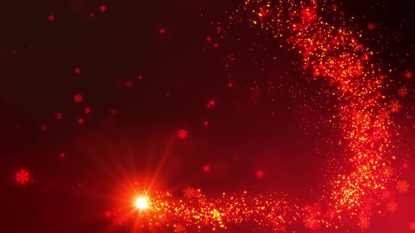Xmas Particles Glitter Background