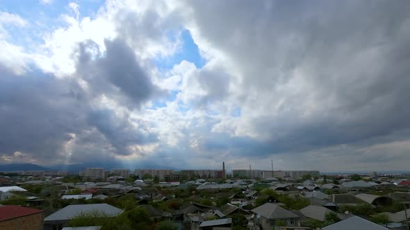 4k Timelapse City Sun And Clouds 1