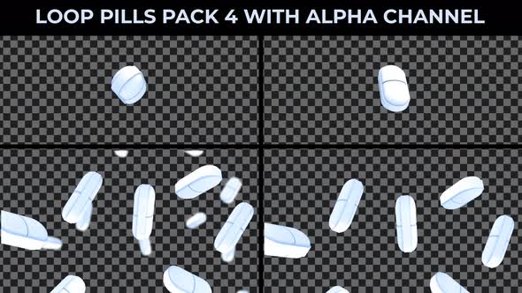 Pills Loop Animation Pack 4