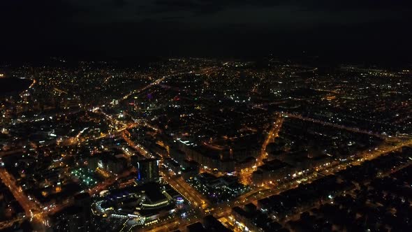 Aerial View Of City Night alt