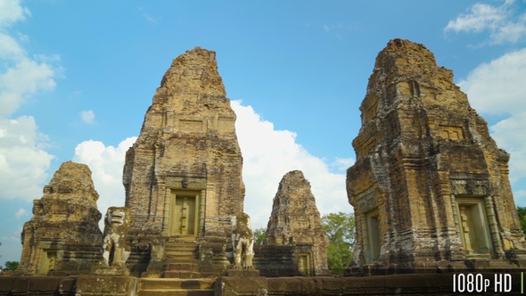East Mebon Temple Ruins next to Angkor Wat in Siem Reap, Cambodia alt