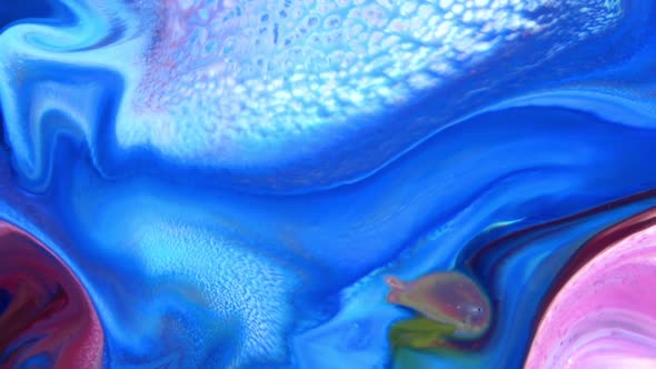 Colorful Liquid Ink Colors Blending Burst Swirl Fluid 34