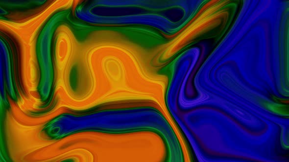 Abstract colorful wavy liquid background.