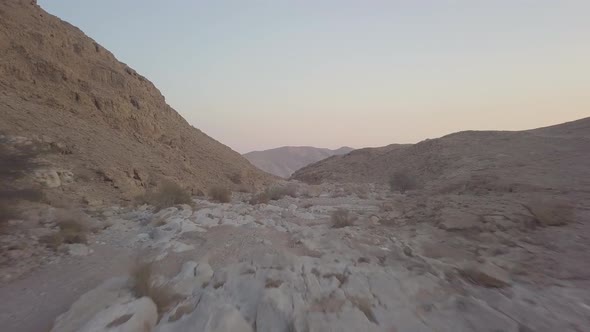 Dried up river bed in Mount Sodom circa March 2019 alt