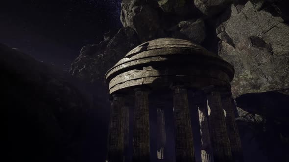 Astrophotography Star Trails Over Sandstone Canyon Walls alt