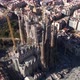 Fly Above Sagrada Faamilia Cathedral Barcelona