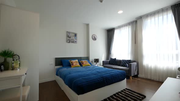 Simple and Stylish Bedroom Decoration Idea With Sofa and Dressing Table alt