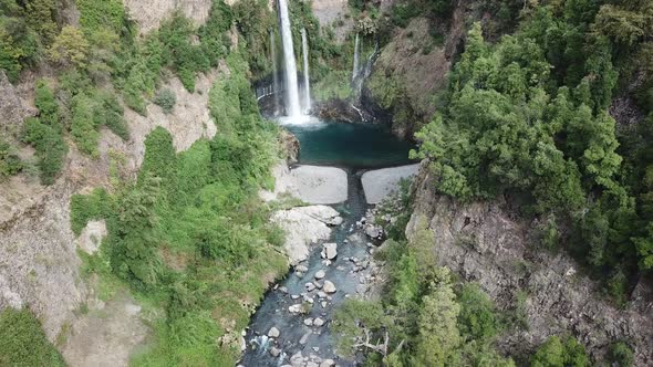 Waterfall Velo De Novia Chile