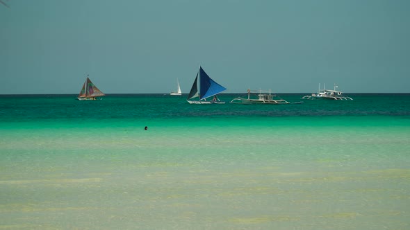 Tropical Beach and Blue Sea, Philippines alt