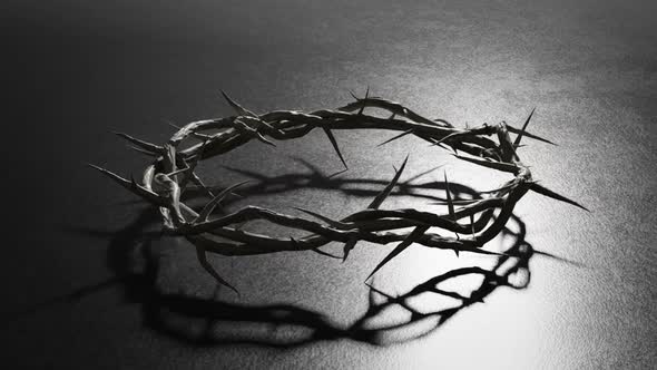Crown of Thorns Easter Good Friday Background Seamless Looping alt