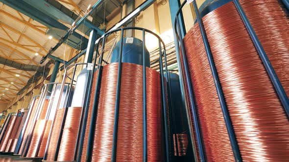 Copper Raw Material Stacked Into Columns alt