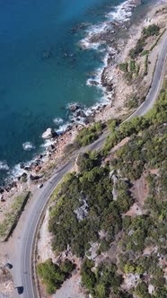 Sea Near the Coast  Aerial View of the Coastal Seascape alt