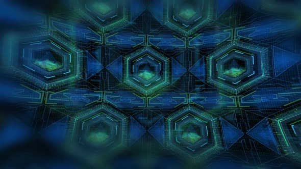 Blue Hexadecimal Digital HUD 2 alt