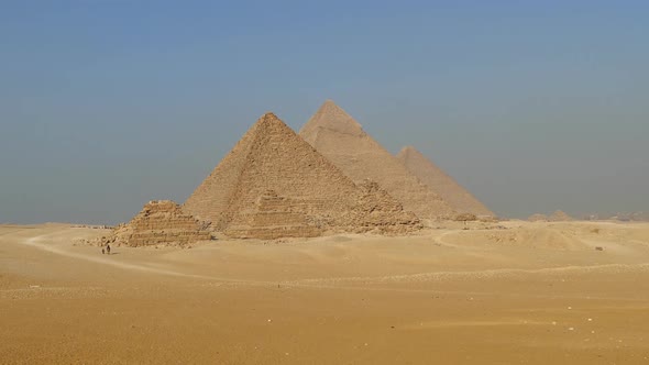 Great Pyramids at Giza Cairo in Egypt  alt