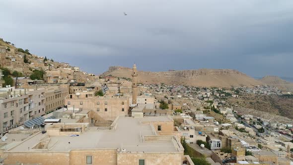Ancient Mardin City Aerial View