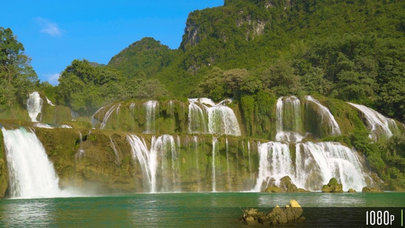 Ban Gioc Detian Waterfall in Vietnam Southeast Asia alt