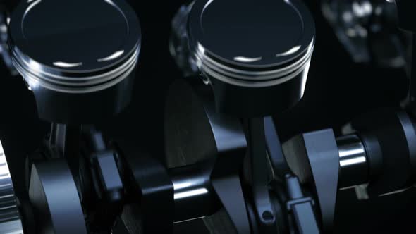 Working V8 Engine Inside in Slow Motion. alt