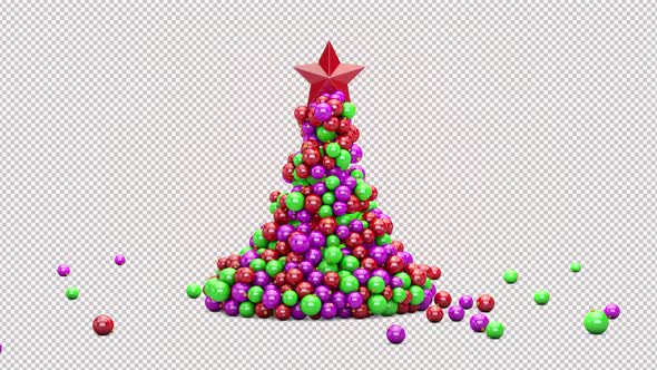 Christmas Tree From Bright New Year Toys