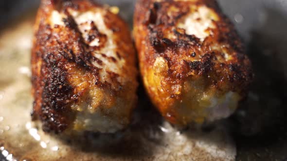 Tasty Schnitzel Deep Fried in Olive Oil alt