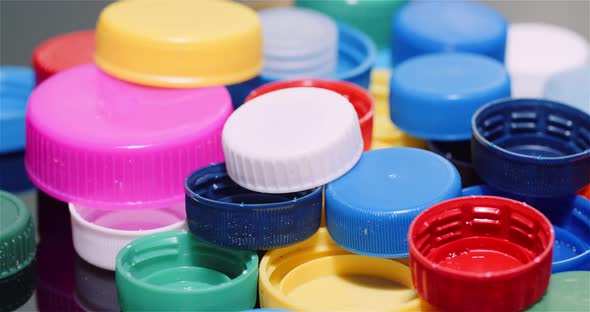 Few Plastic Bottle Caps - Plastic Processing Recycling Industry alt