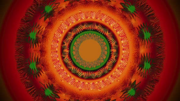 Visualization of colorful flowers turning. alt