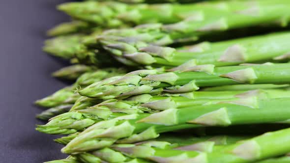 Asparagus Fresh Raw Organic Green Asparagus Sprouts Closeup Healthy Vegetarian Food alt