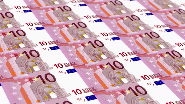 10 Euro Note Money Loop Background 4K 14
