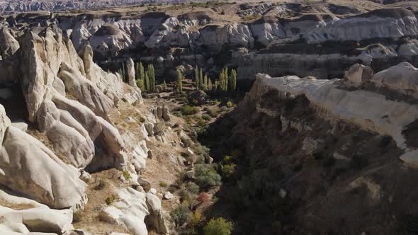 Cappadocia Landscape Aerial View. Turkey. Goreme National Park alt