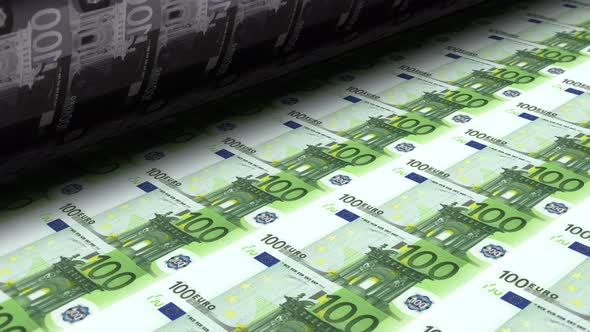 Money Printing Press Euros