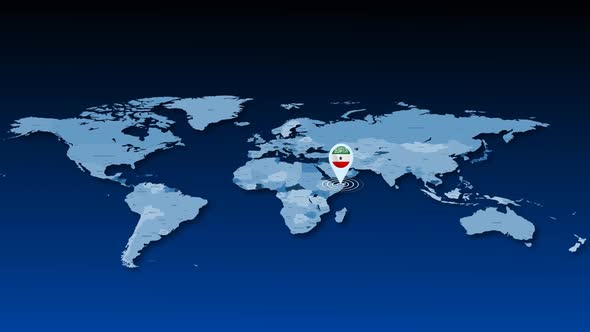 Somaliland Location Tracking Animation On Earth Map alt